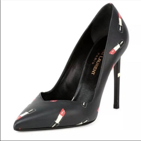 Saint Laurent Shoes - 💥SOLD💥 SAINT LAURENT LEATHER LIPSTICK HEELS